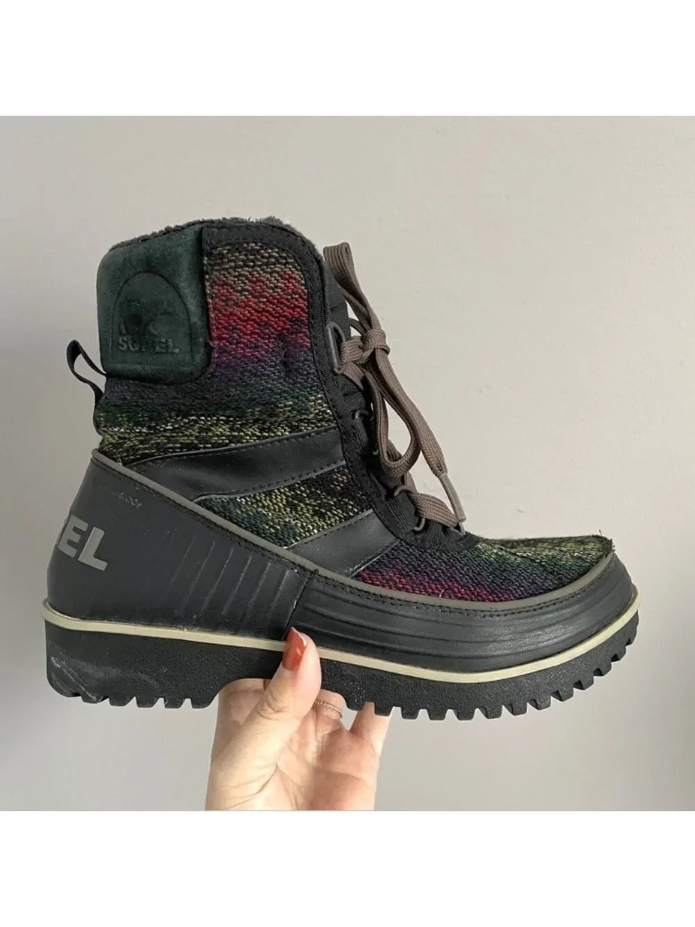 Sorel Tivoli II Blanket Suede Multicoloured Waterproof Boots - 6